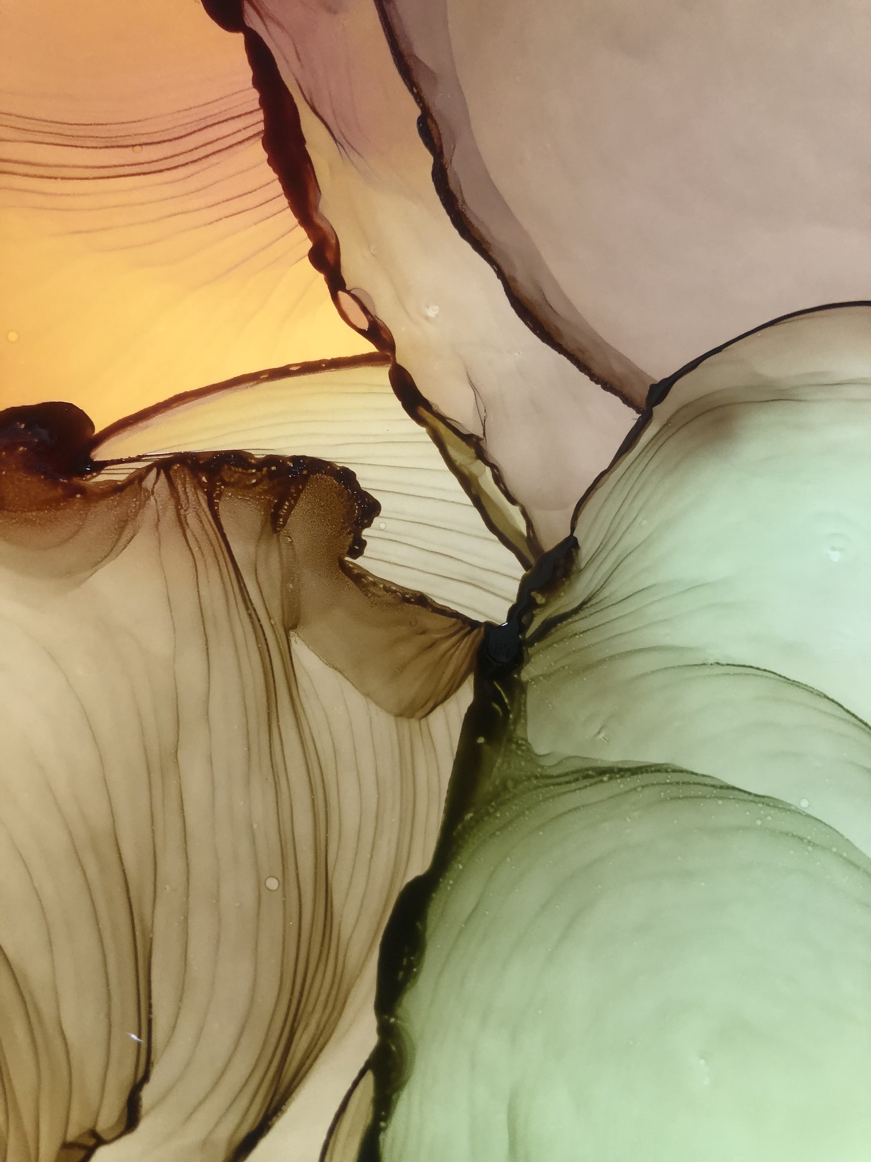 アルコールインクアート作品1